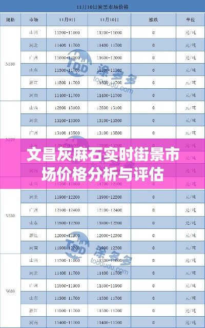文昌灰麻石实时街景市场价格分析与评估