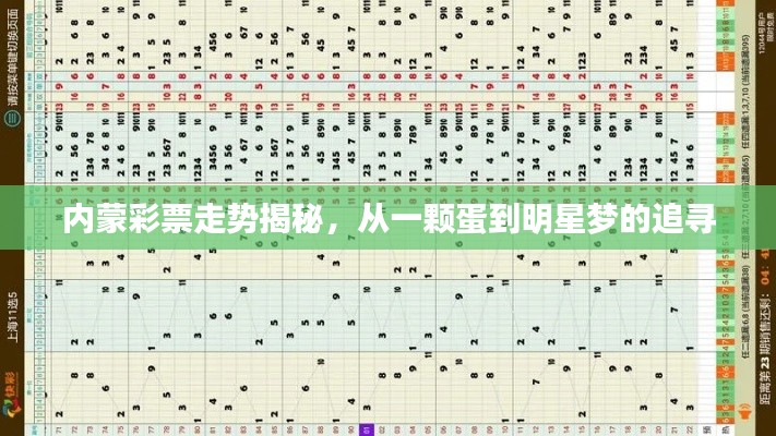 内蒙彩票走势揭秘，从一颗蛋到明星梦的追寻
