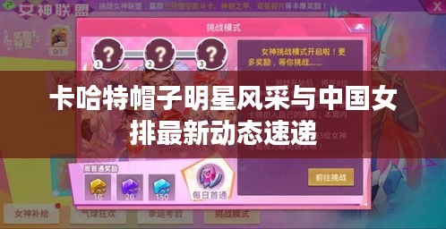 卡哈特帽子明星风采与中国女排最新动态速递