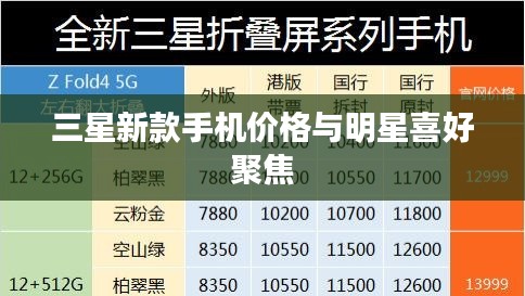 三星新款手机价格与明星喜好聚焦
