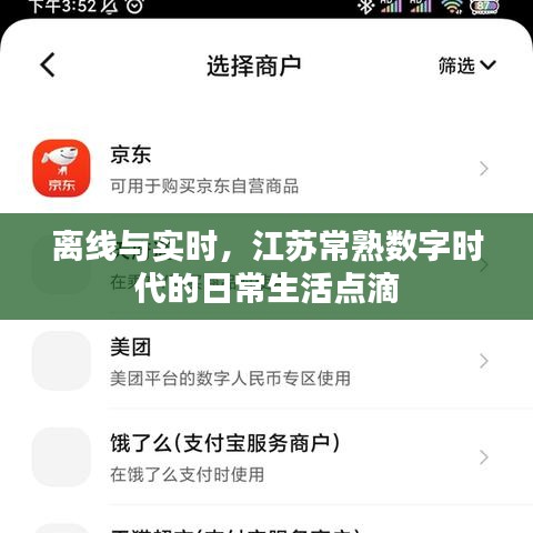 离线与实时,江苏常熟数字时代的日常生活点滴