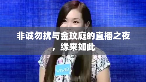 非诚勿扰与金玟庭的直播之夜,缘来如此