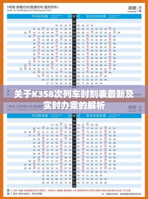 关于K358次列车时刻表最新及实时办案的解析