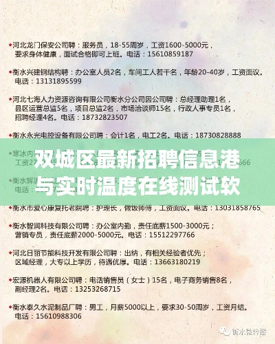 双城区最新招聘信息港与实时温度在线测试软件,真实价值、正确实践与虚假宣传揭露