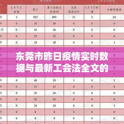 东莞市昨日疫情实时数据与最新工会法全文的关系阐述