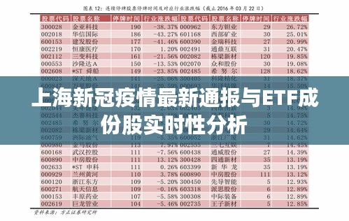 上海新冠疫情最新通报与ETF成份股实时性分析