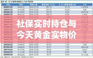 社保实时持仓与今天黄金实物价格深度剖析