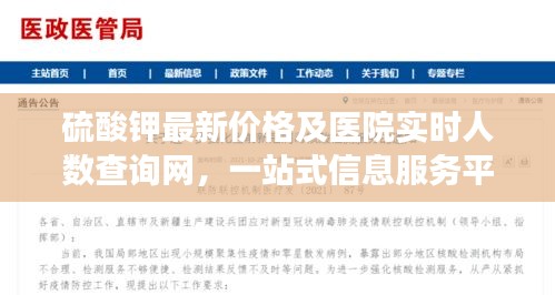 硫酸钾最新价格及医院实时人数查询网,一站式信息服务平台崭露头角亮相