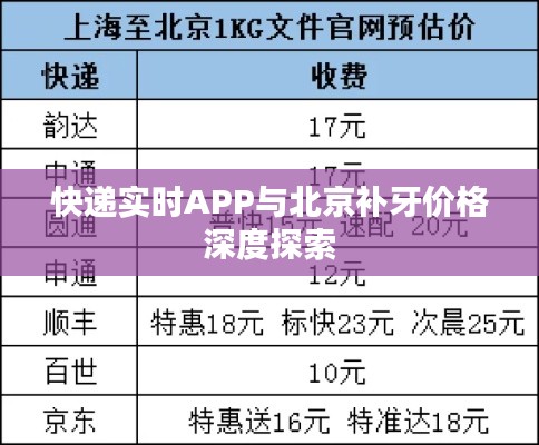 快递实时APP与北京补牙价格深度探索
