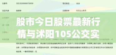 股市今日股票最新行情与沭阳105公交实时动态解析
