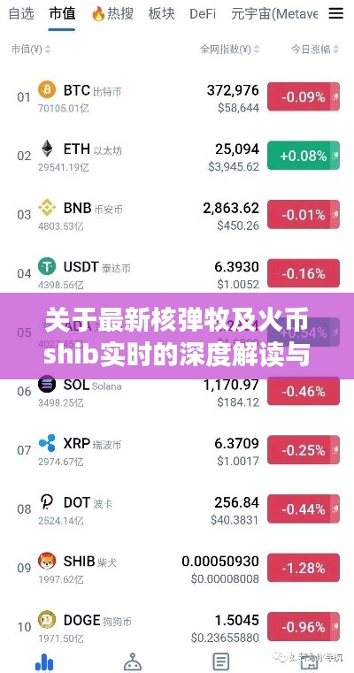 关于最新核弹牧及火币shib实时的深度解读与警示