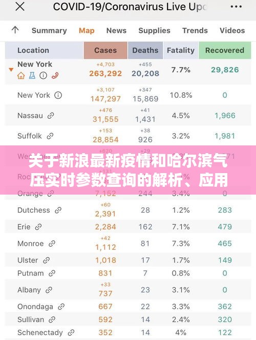 关于新浪最新疫情和哈尔滨气压实时参数查询的解析、应用与防范