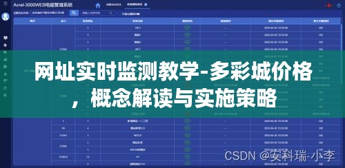 网址实时监测教学-多彩城价格,概念解读与实施策略