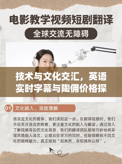 技术与文化交汇,英语实时字幕与陶佣价格探索视频